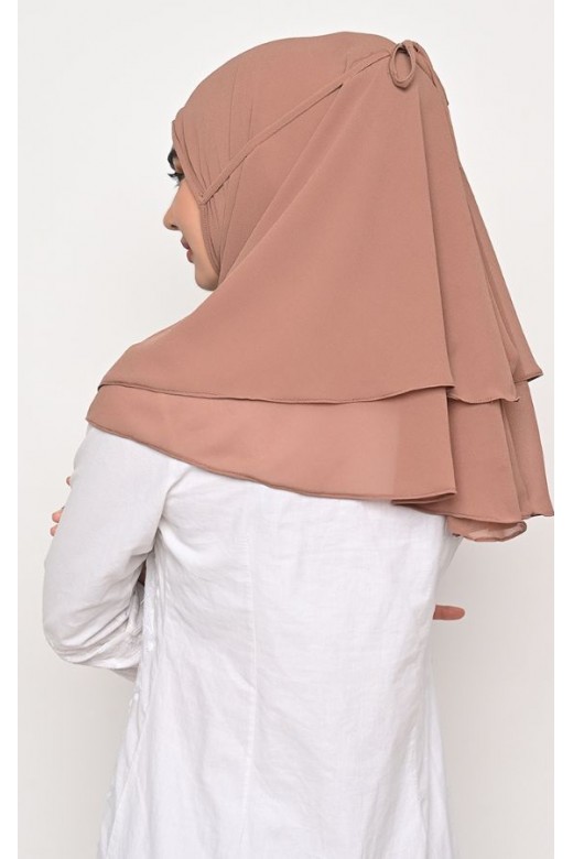 Bergo Alena Hijab Instant Rosybrown